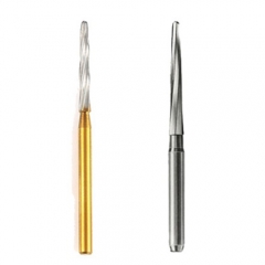 Dental Zekrya Surgical Carbide Burs Bone Cutters 28mm Tungsten/Gold-Plated